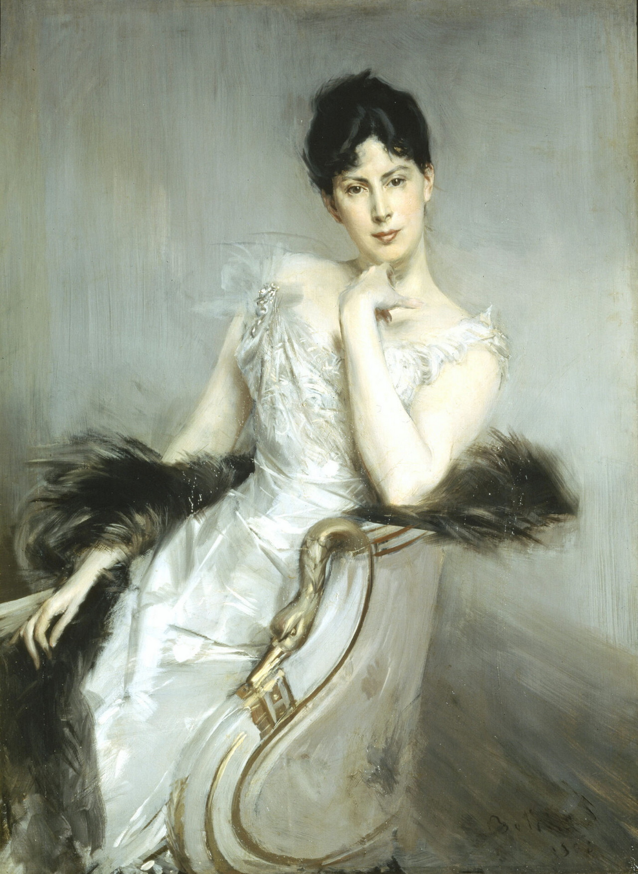 Giovanni Boldini Signora in bianco 1902. Firenze Gallerie degli Uffizi