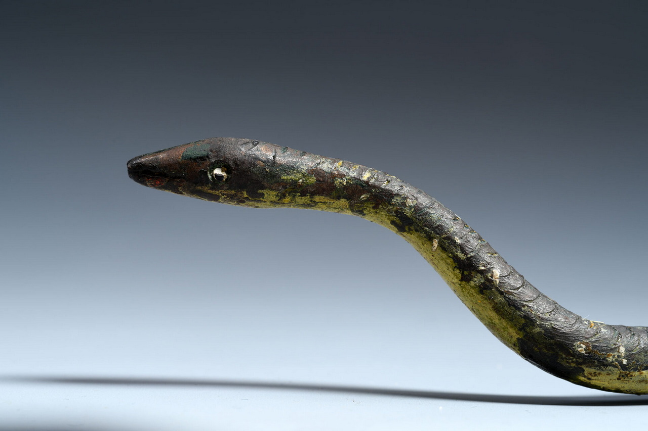 Serpente in bronzo, I – III secolo d.C. Museo di Antichità, Musei Reali di Torino